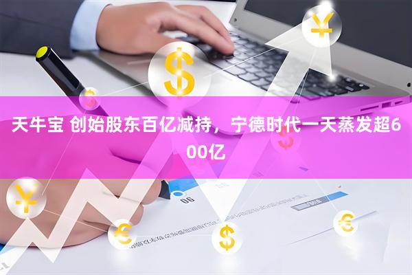 天牛宝 创始股东百亿减持，宁德时代一天蒸发超600亿