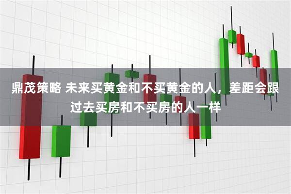 鼎茂策略 未来买黄金和不买黄金的人，差距会跟过去买房和不买房的人一样
