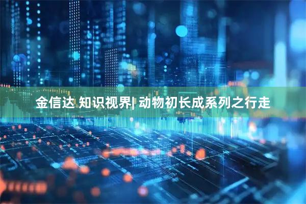 金信达 知识视界| 动物初长成系列之行走